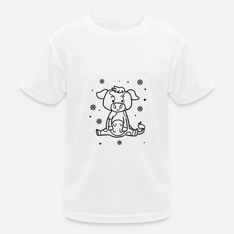 Drôle de bébé vache T-shirt sport Enfant