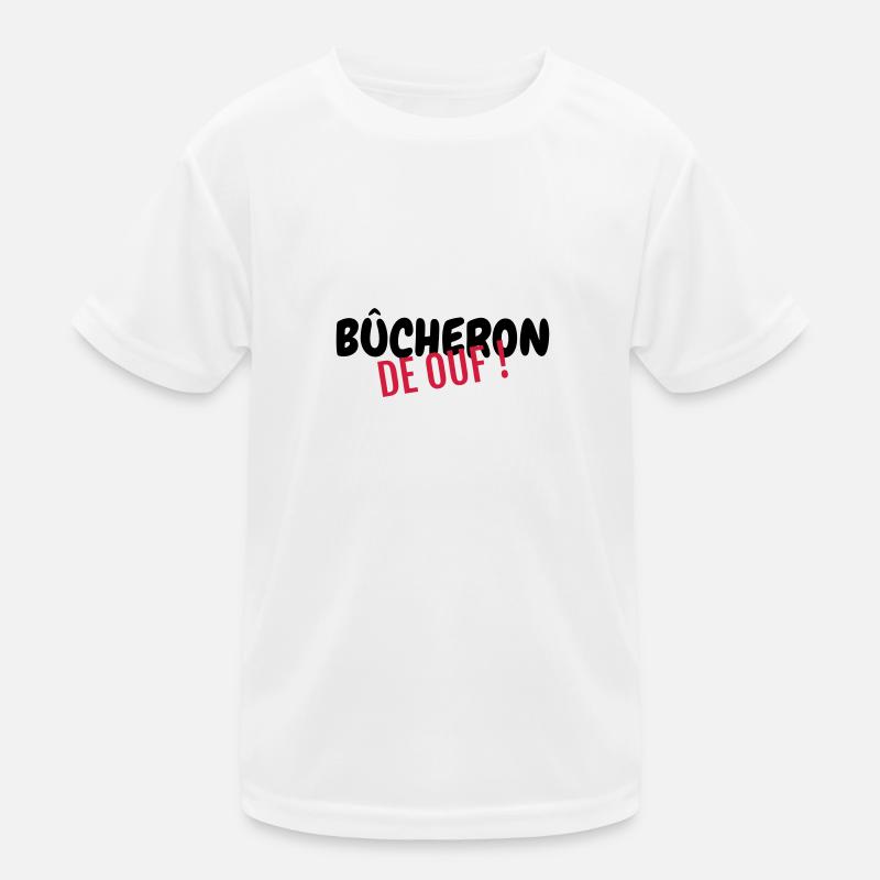 bûcheron / forêt / arbre / bois T-shirt sport Enfant