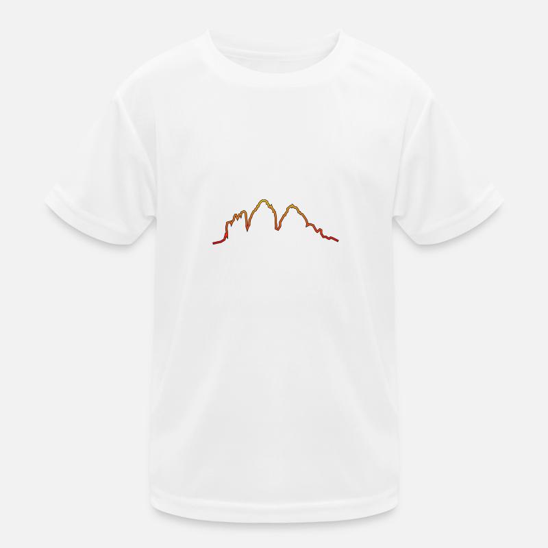 Dolomites Trois pics __gVirt_NP_NN_NNPS<__ lumière du soleil couchant T-shirt sport Enfant