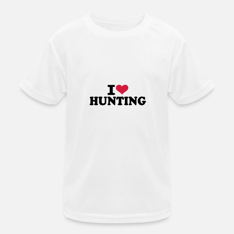 I love Hunting Kinder Funktions-T-Shirt