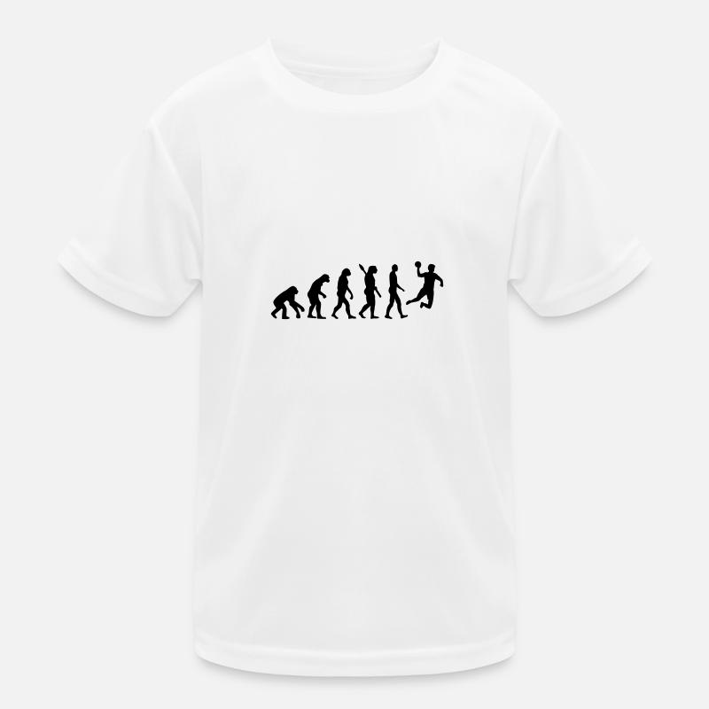 Evolution Handball - Kinder Funktions-T-Shirt - Weiß
