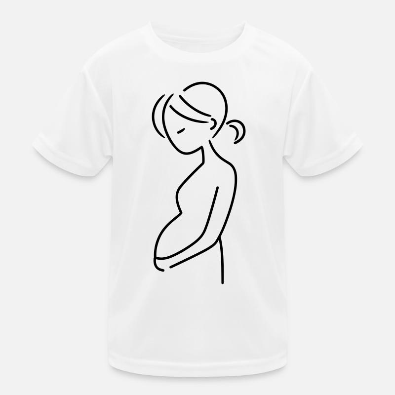 schwanger Kinder Funktions-T-Shirt
