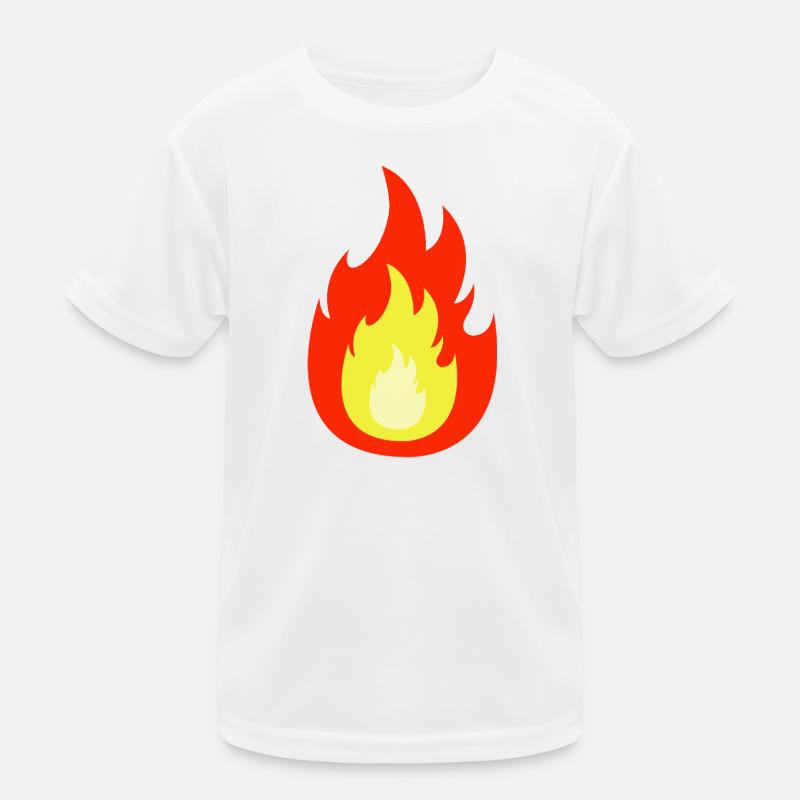Fire flame Kids Functional T-Shirt