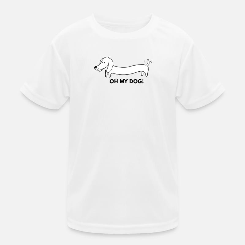 Dessin animé Long Teckel T-shirt sport Enfant