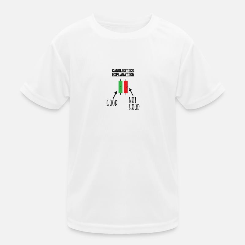 Candlestick Explanation Funny Stock Exchange Design Kids Functional T-Shirt