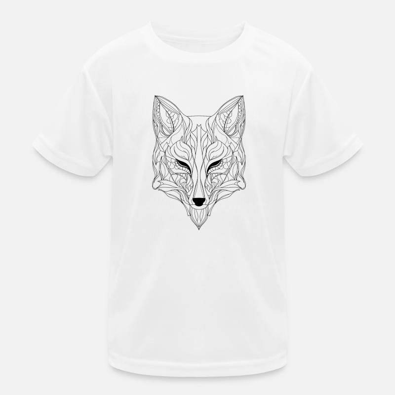 Abstrakte Fuchsessenz: Komplizierte Strichzeichnung interpretieren Kinder Funktions-T-Shirt