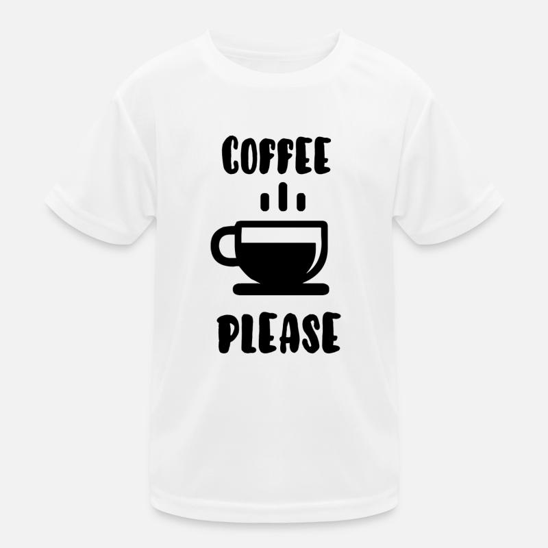 Kaffee bitte Kinder Funktions-T-Shirt