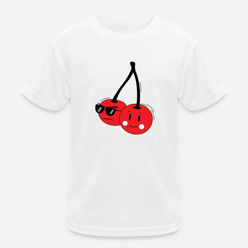 Cool two red cherries Kids Functional T-Shirt