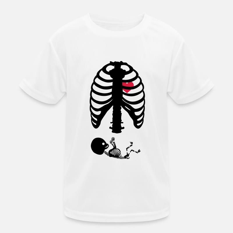 X Ray Maternity Skeleton Rips Kids Functional T-Shirt