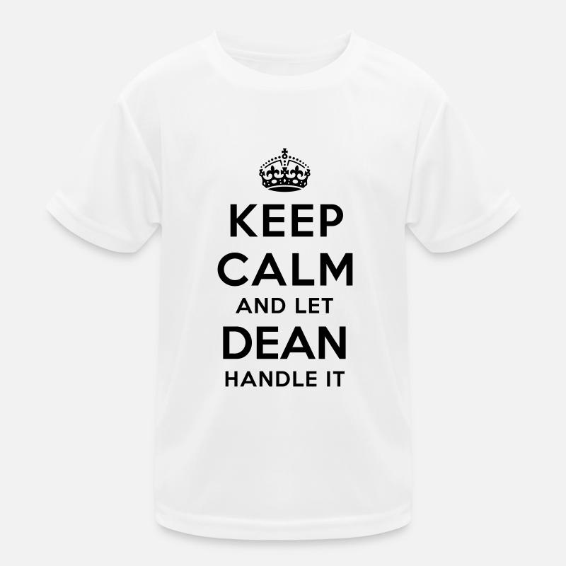keep calm and let dean handle it Kids Functional T-Shirt