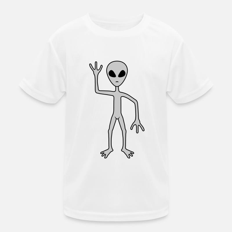 Science Fiction Alien beckons Kids Functional T-Shirt