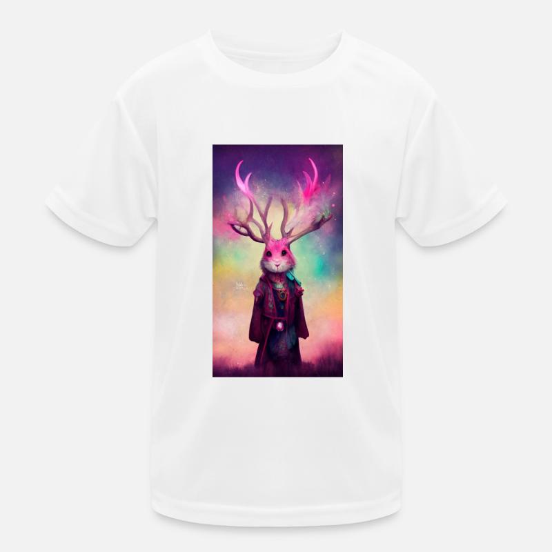 Le lapin-cerf mage T-shirt sport Enfant