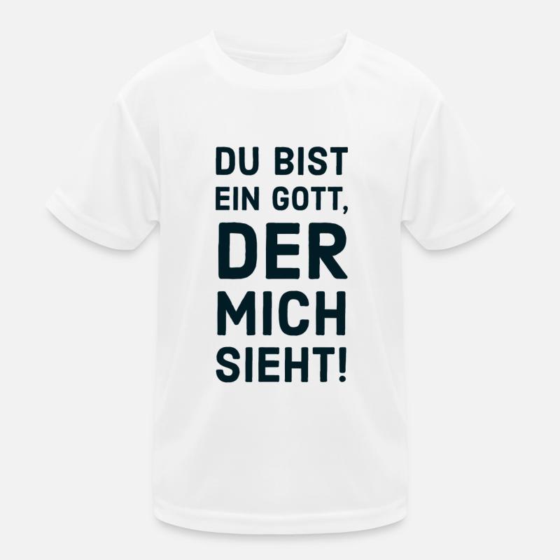 Du bist ein Gott der mich sieht Losung 2023 Kinder Funktions-T-Shirt