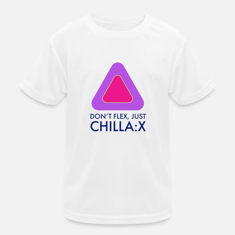 Don't flex just chillax Kids Functional T-Shirt