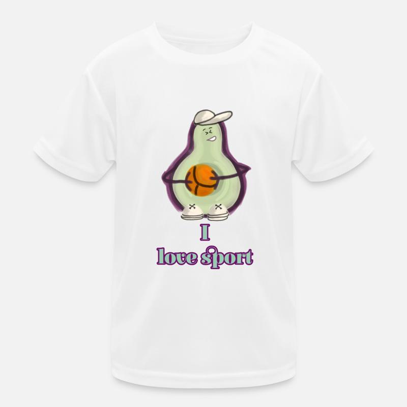 Avocado exercising Kids Functional T-Shirt