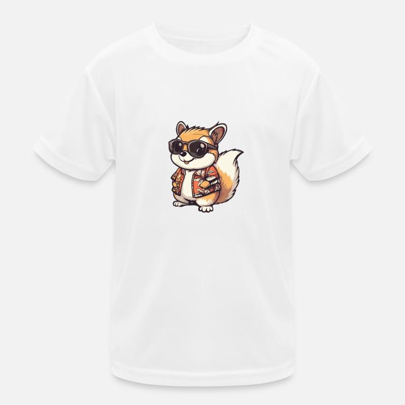 Eichhörnchen Comic Urlaub Kinder Funktions-T-Shirt