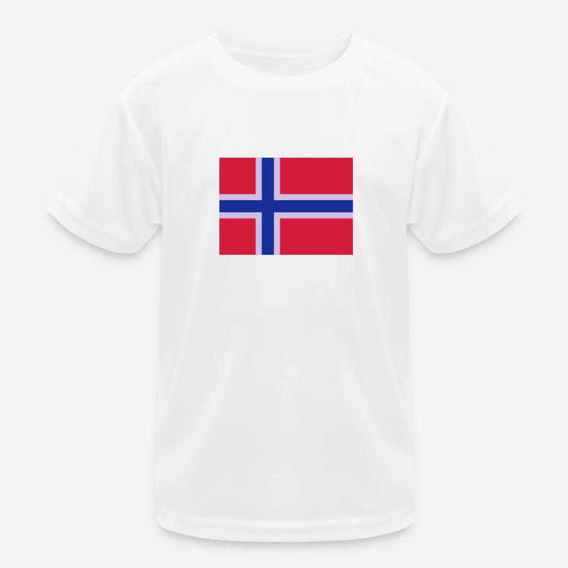norway flag T-shirt sport Enfant
