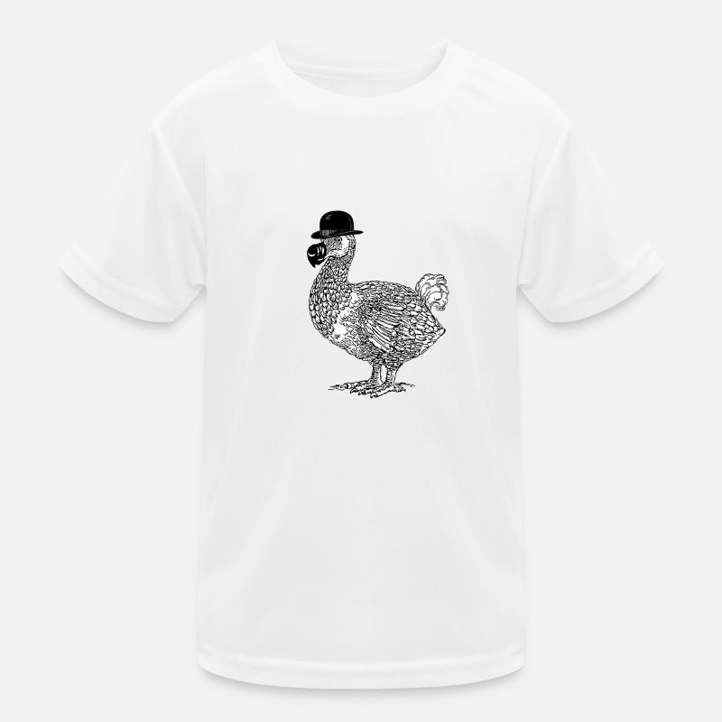 Dodo mit Hut Kinder Funktions-T-Shirt