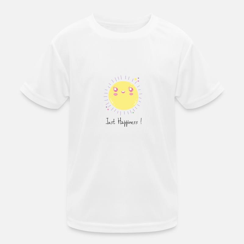 Netter Sonnenentwurf, der Freude darstellt! Kinder Funktions-T-Shirt