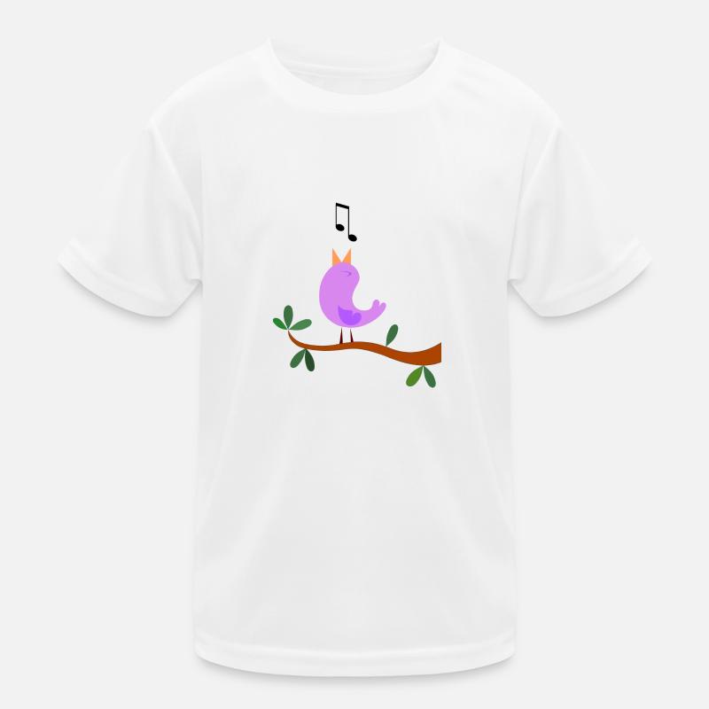 Singvogel - süßer Vogel Kinder Funktions-T-Shirt
