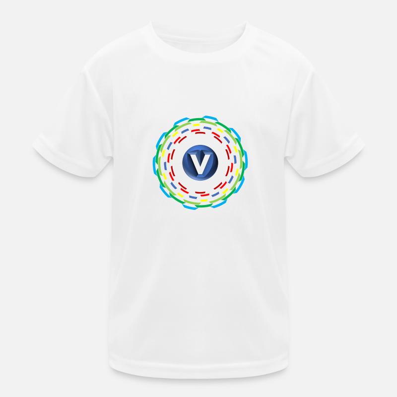 Circles V - Kids Functional T-Shirt - white