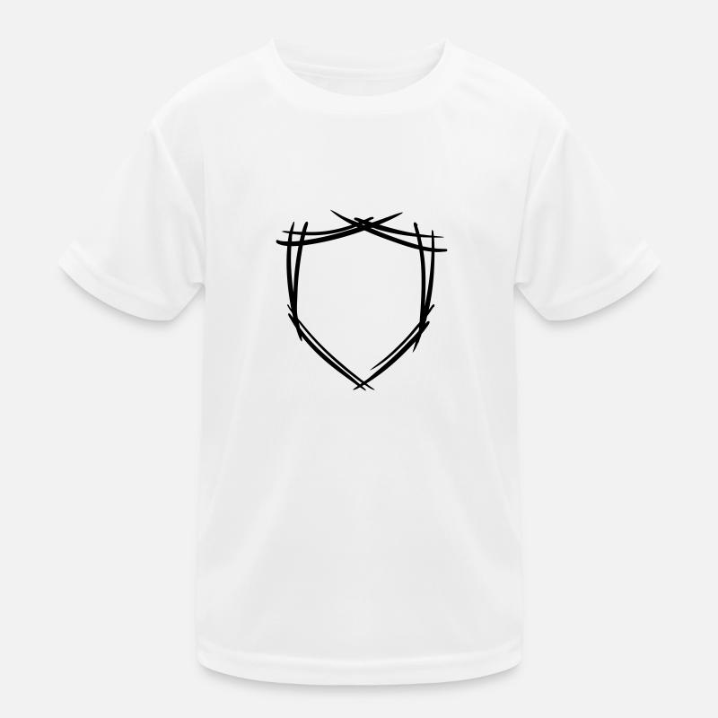 Schild / Wappen Symbol. Hand gezeichnet. Vorlage Kinder Funktions-T-Shirt