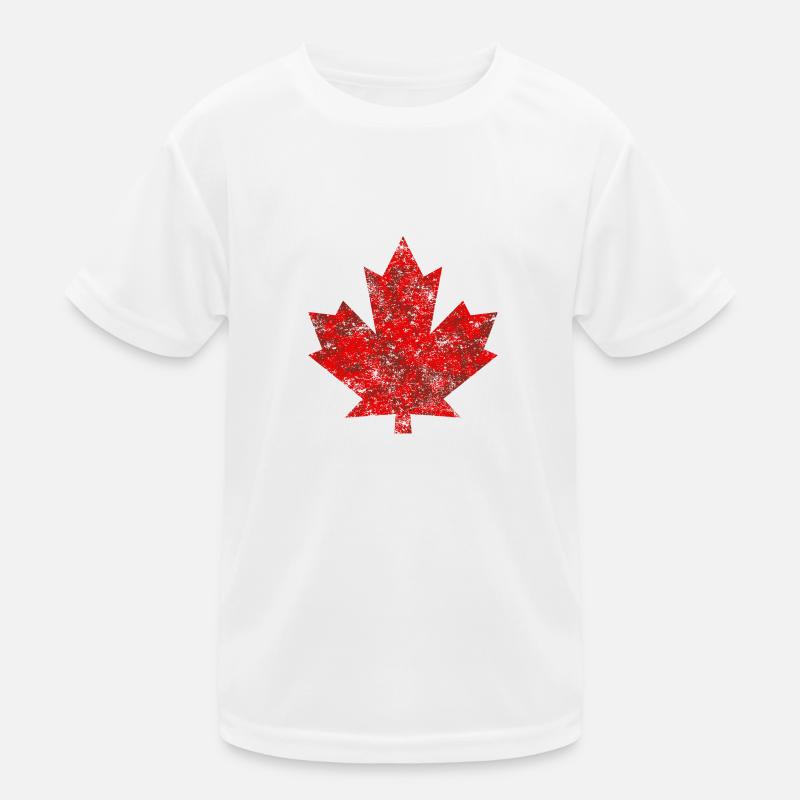 Canada Maple Leaf Ottawa Montreal Vancouver Quebec - Kids Functional T-Shirt - white
