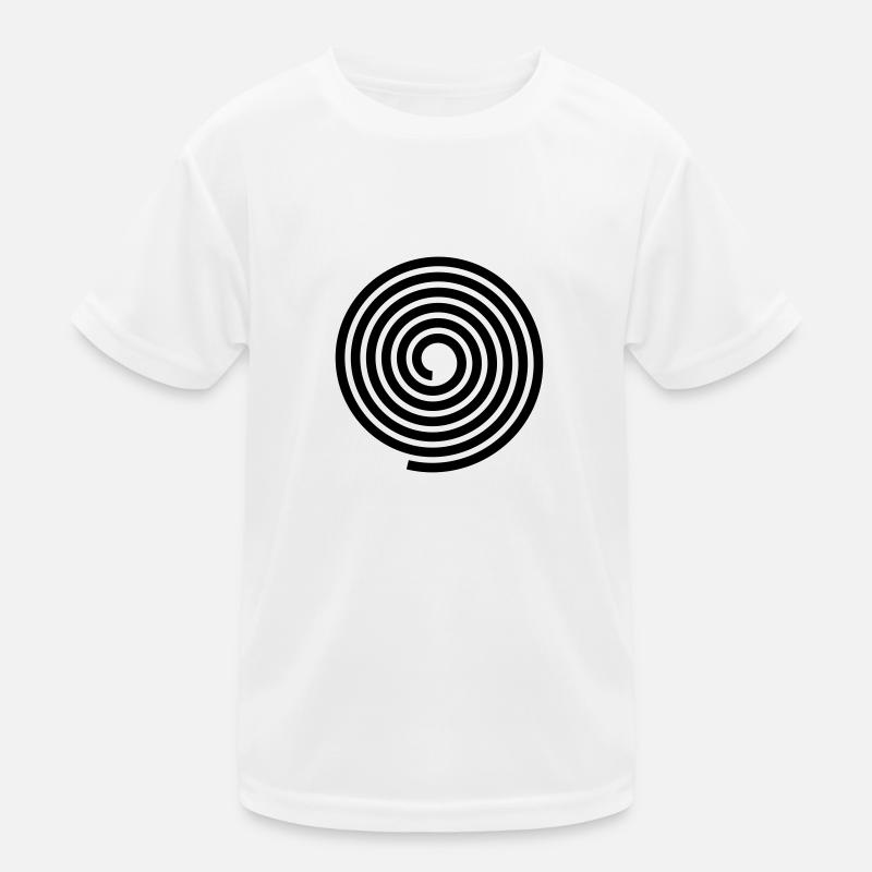 Spiralen Muster Vektor Vorlage Kinder Funktions-T-Shirt
