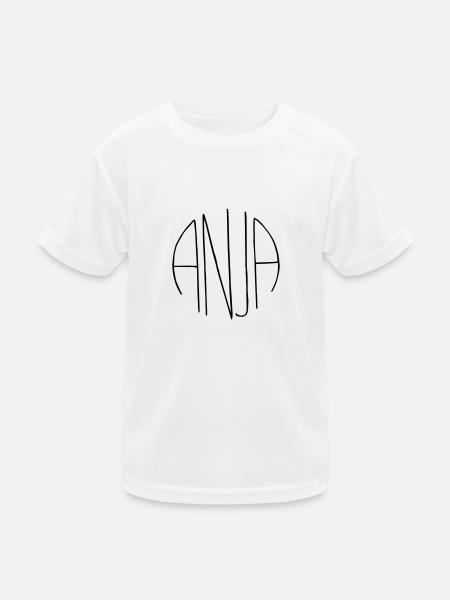 Anja Geschenk - Kinder Funktions-T-Shirt - Weiß