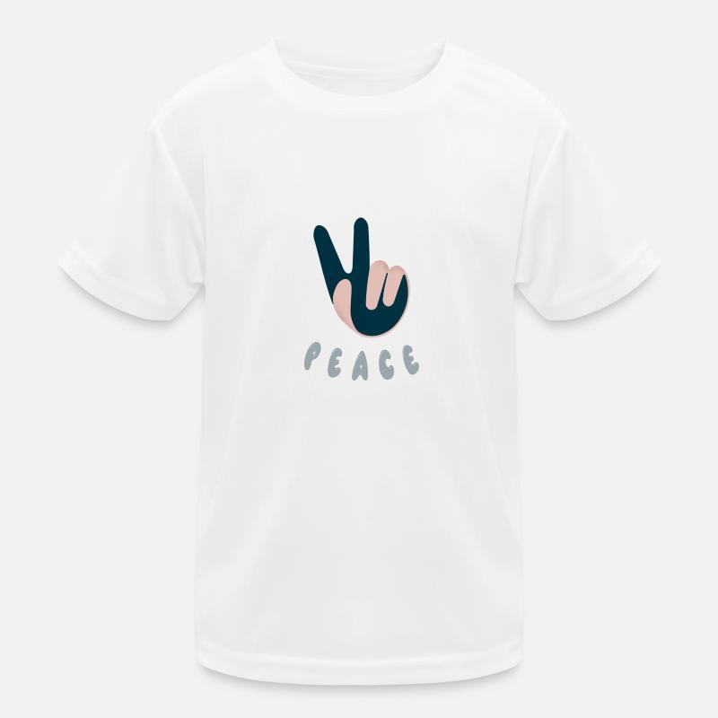 peace Kinder Funktions-T-Shirt