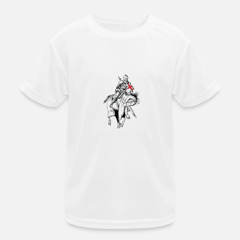 Knight - Crusader - Knight shield - Sword Kids Functional T-Shirt