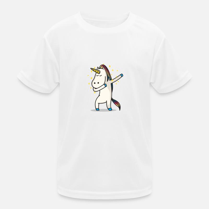 Einhorn Dab Kinder Funktions-T-Shirt