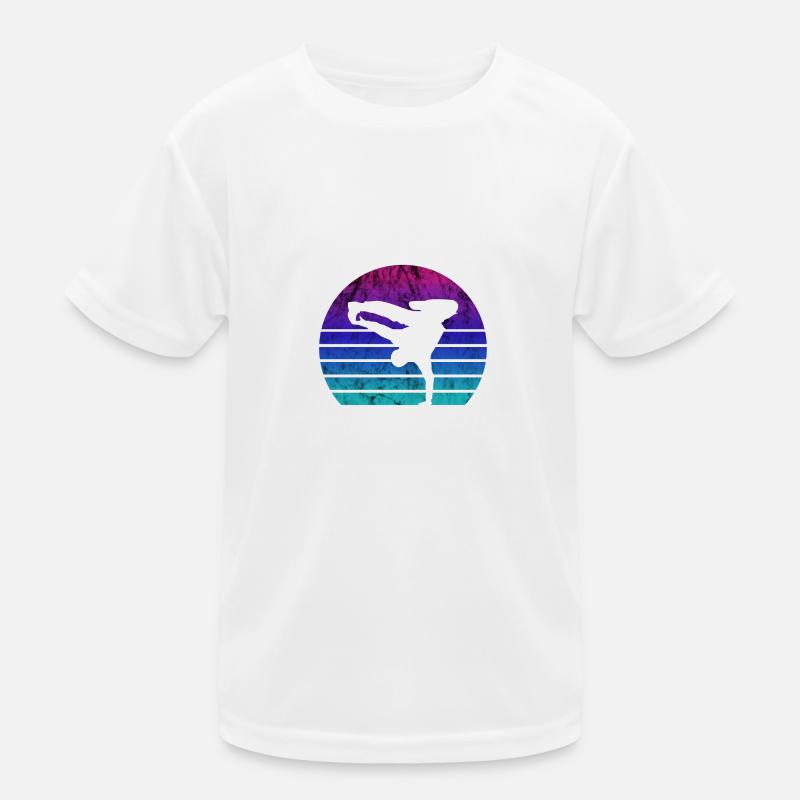 Breakdance Breakdancer Hip Hop Used Look Geschenk Kinder Funktions-T-Shirt
