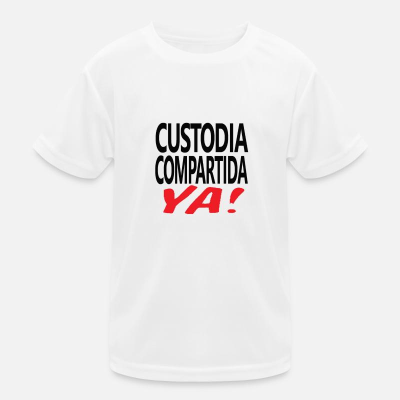 Custodia Compartida YA Negro Kinder Funktions-T-Shirt
