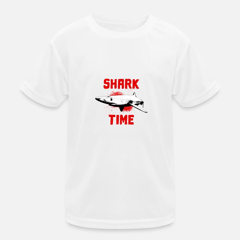 Great white shark fish ocean Kids Functional T-Shirt