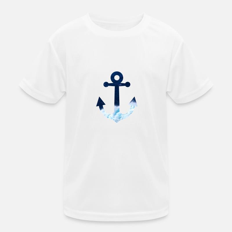Anker - Kinder Funktions-T-Shirt - Weiß