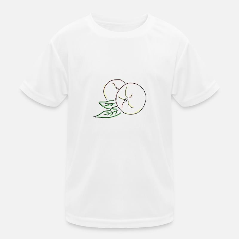 peach - Kids Functional T-Shirt - white