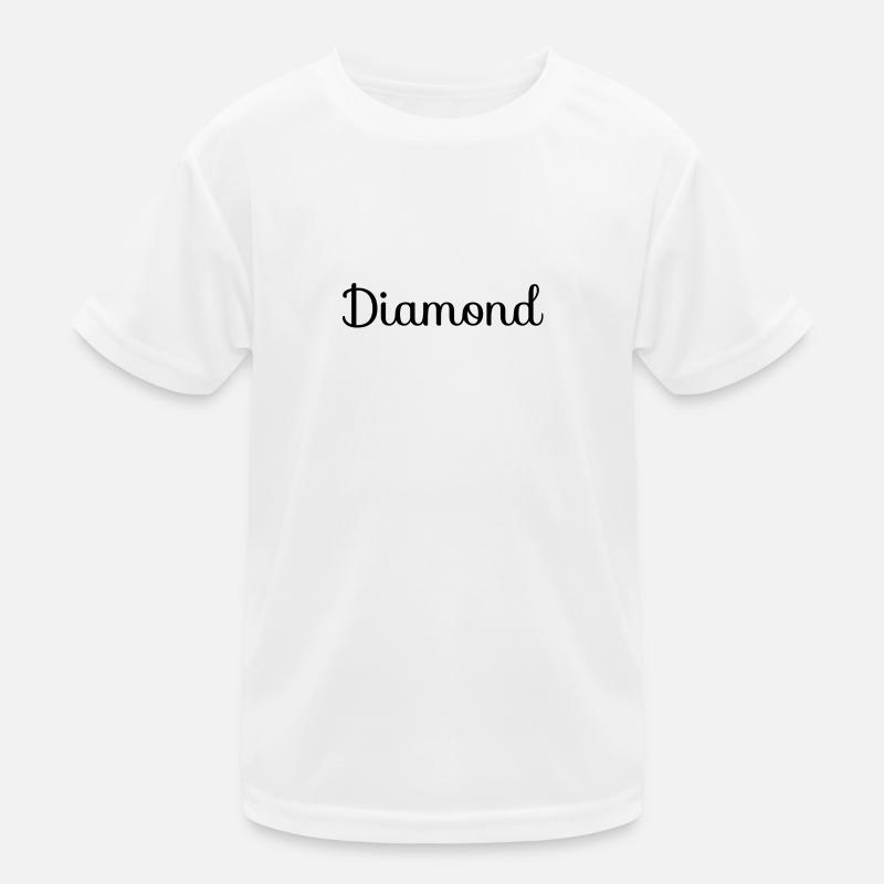 Diamond Diamond Crystal Valuable Kids Functional T-Shirt