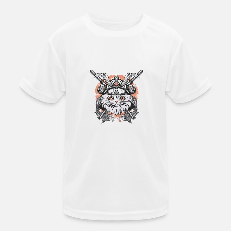 Kampfkatze Koi Kinder Funktions-T-Shirt