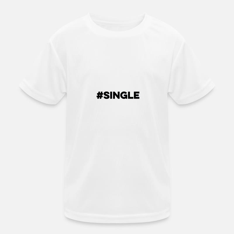 Single aber nicht alleine Geschenk Geschenkidee Kinder Funktions-T-Shirt