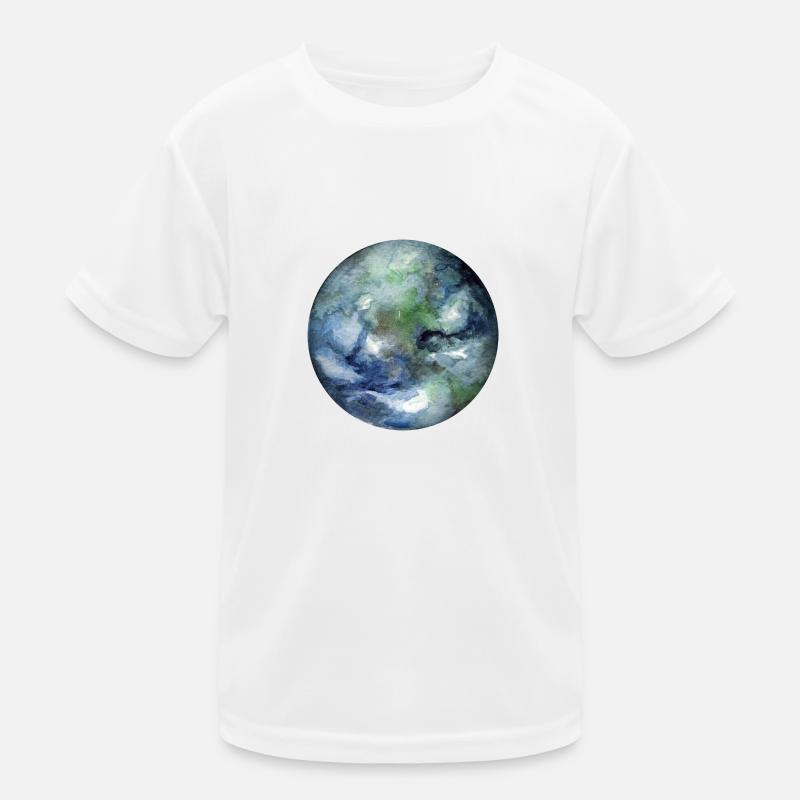 Planet Erde Kinder Funktions-T-Shirt