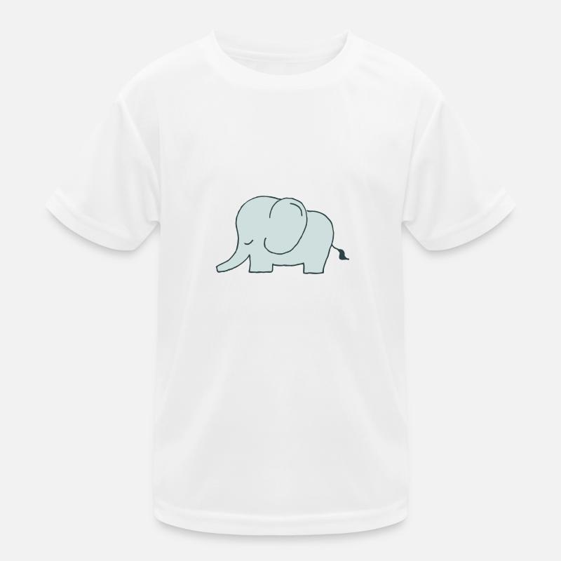 Little Baby Elephant Kids Functional T-Shirt