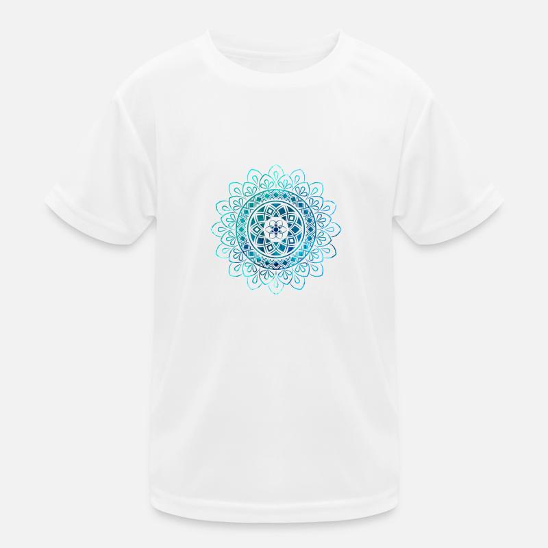 Mandala - Blue Kids Functional T-Shirt