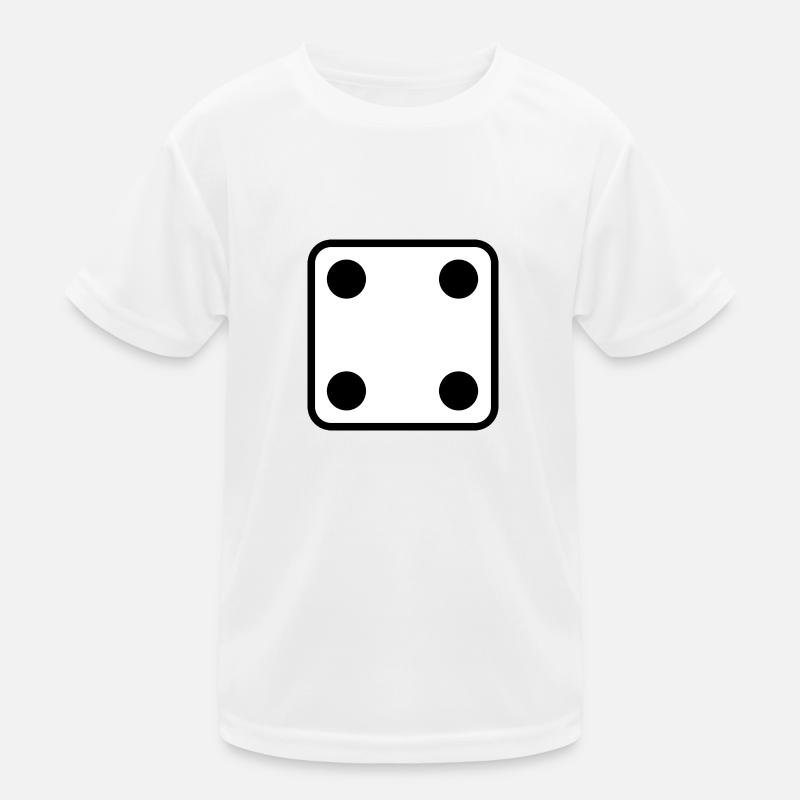 Dice number 4 dice game gift idea Kids Functional T-Shirt