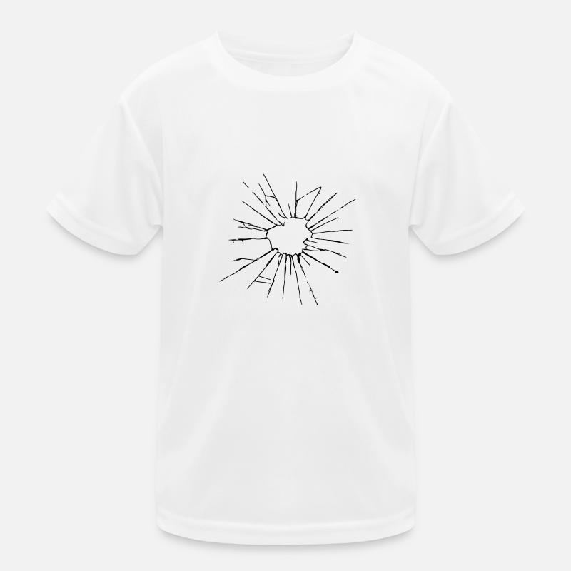 Gebrochenes Glas Kinder Funktions-T-Shirt