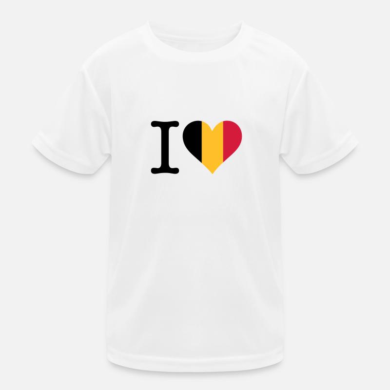 Ich liebe Belgien Kinder Funktions-T-Shirt