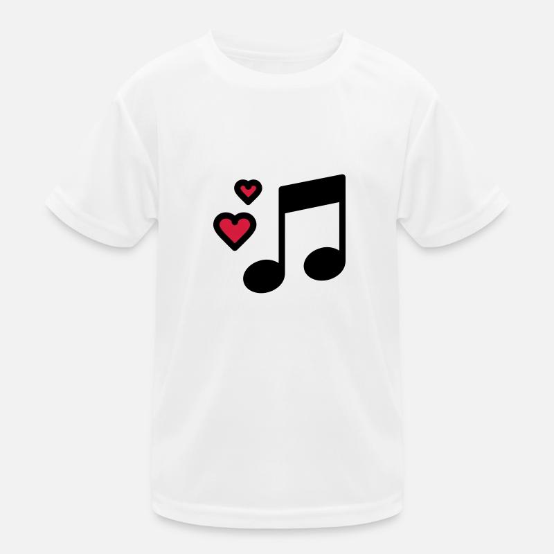 Romantische Musik Note Kinder Funktions-T-Shirt