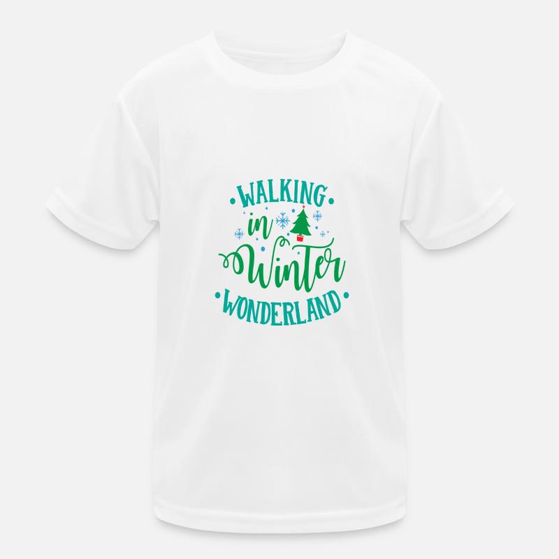Winter Wunderland Kinder Funktions-T-Shirt