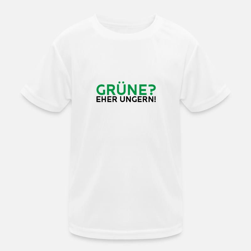 Grüne? Eher ungern! Kinder Funktions-T-Shirt