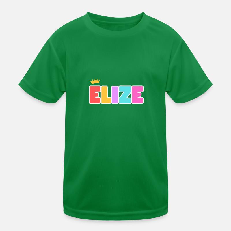 Elize! Personalisierbar Kinder Funktions-T-Shirt